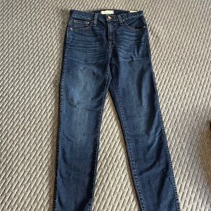 Madewell 10” high-rise skinny Jean, dark blue wash